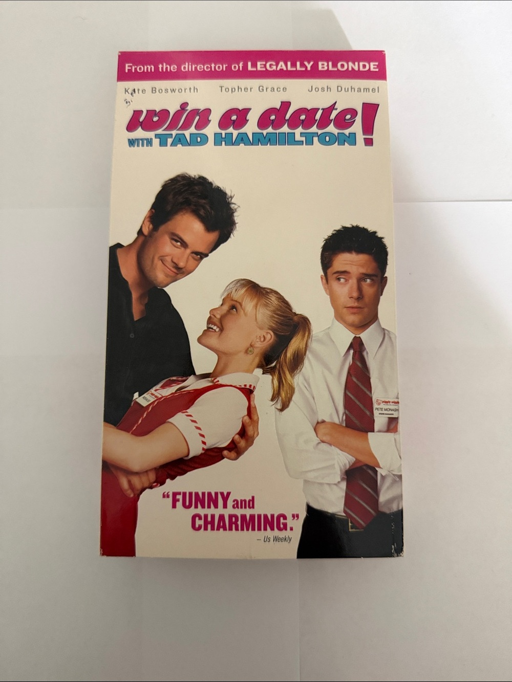 Win a Date with Tad Hamilton! Movie VHS - White & Pink Packaging